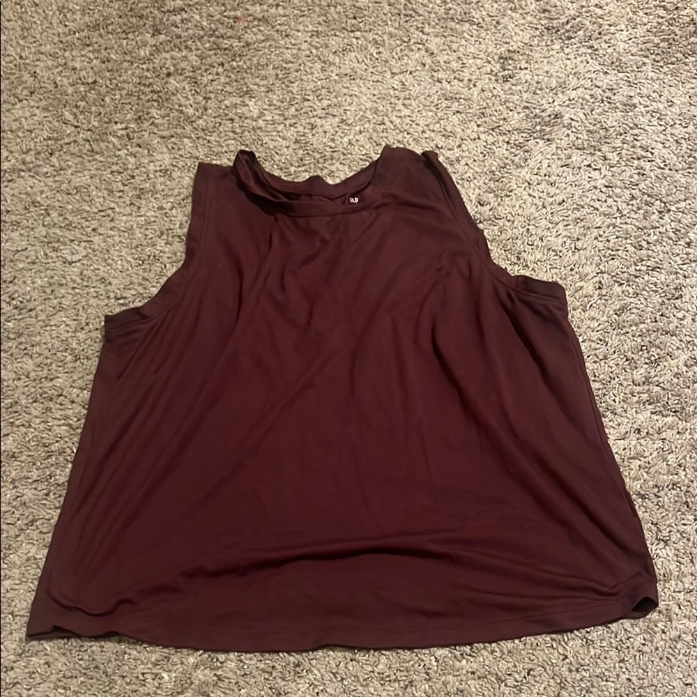 Women's Sleeveless Old Navy Top - Burgundy Size Medium